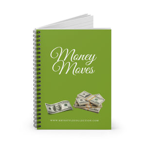 Money Moves Spiral Notebook - Ruled Line