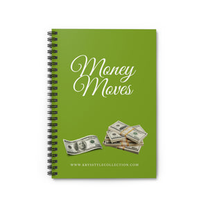 Money Moves Spiral Notebook - Ruled Line