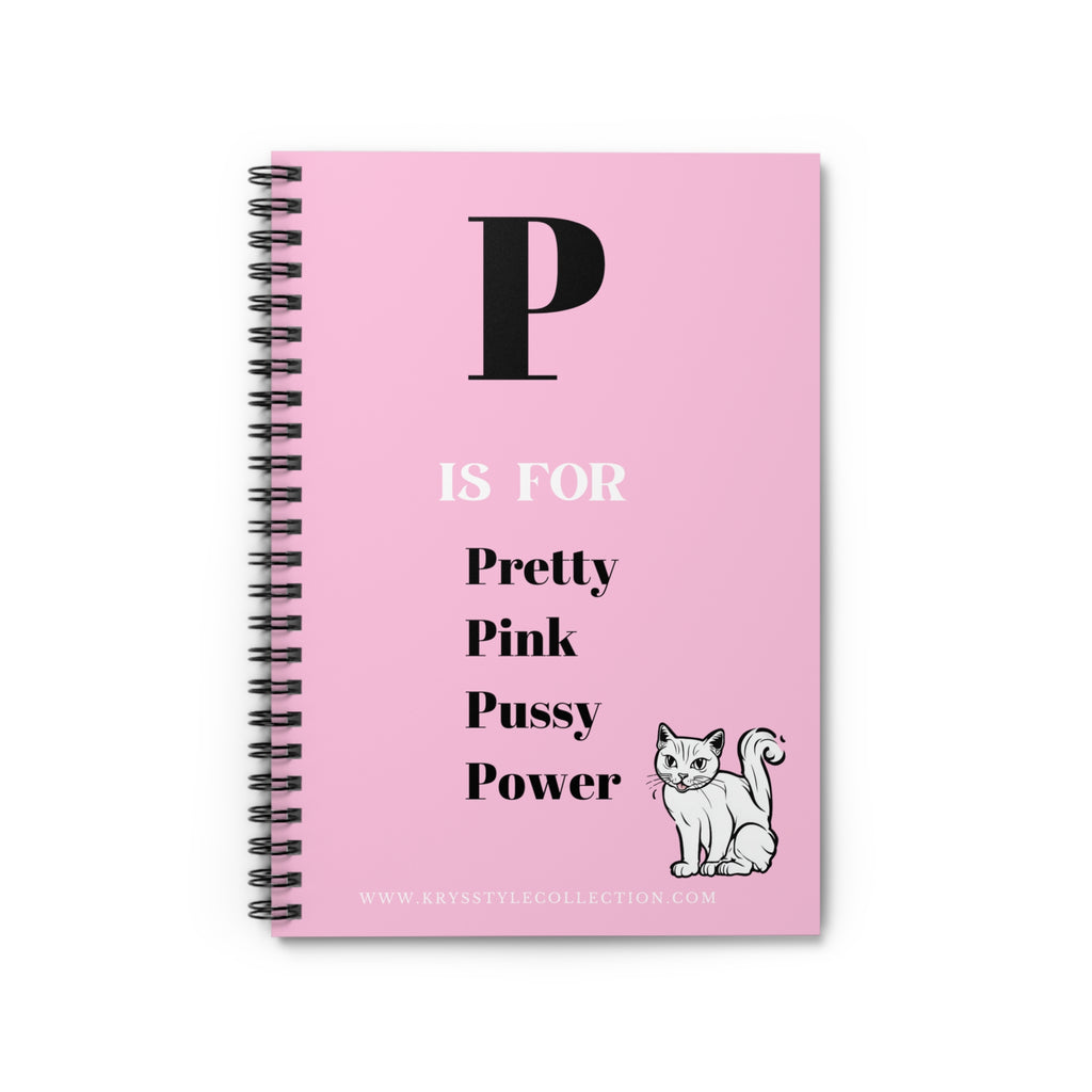 P is for   Spiral Notebook