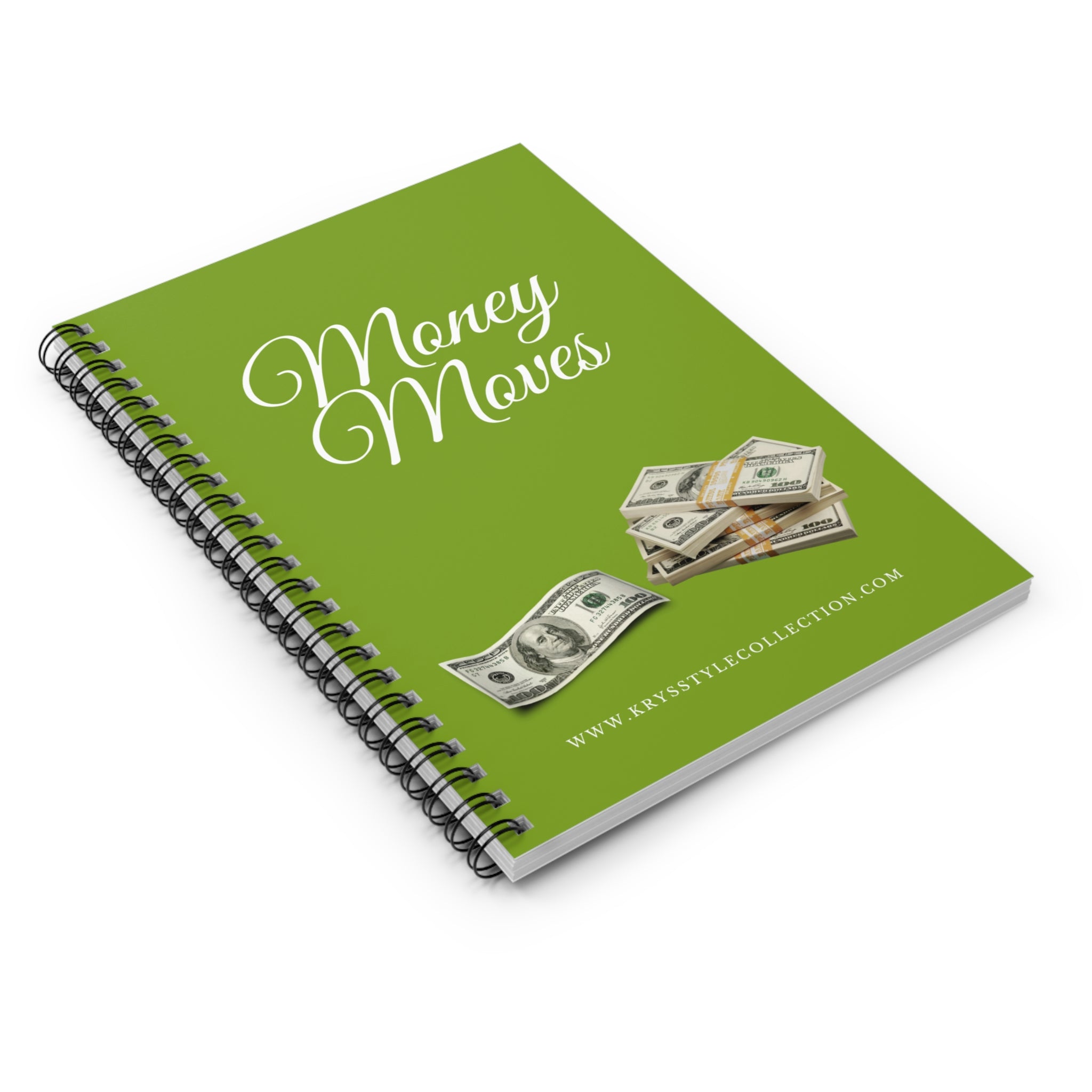 Money Moves Spiral Notebook - Ruled Line